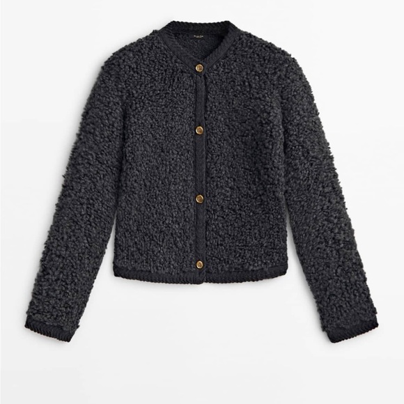 Massimo Dutti Boucle Knit cardigan with buttons. Sold out in stores. Super cozy - Picture 2 of 6